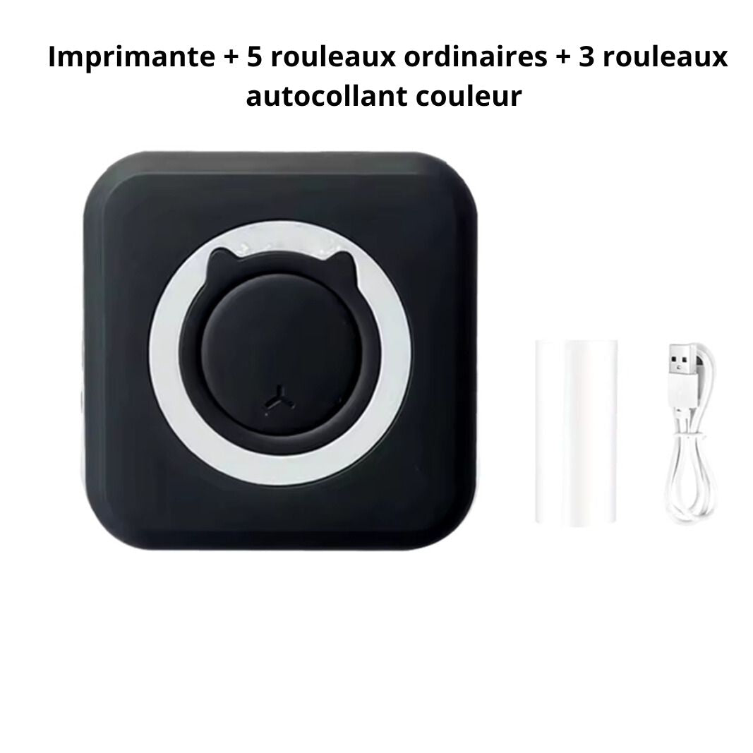 Mini-Imprimante Thermique Bluetooth – Sans Encre & Portable