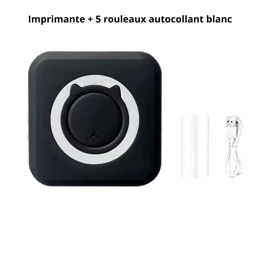 Mini-Imprimante Thermique Bluetooth – Sans Encre & Portable